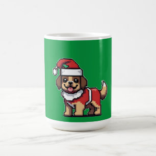 Mug Nous vous souhaitons un joyeux Noël avec un chien 