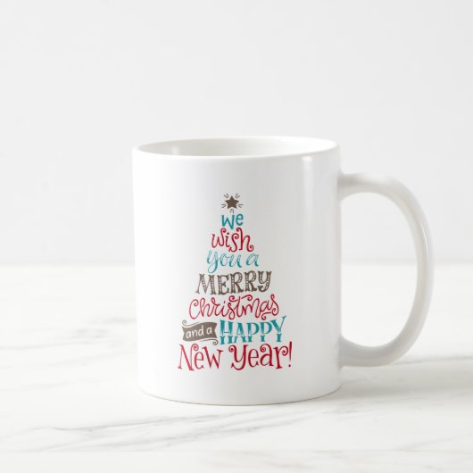 Mug Nous vous souhaitons un Joyeux Noël et une Bonne A (Droite)