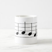 Mug Nous vous souhaitons un Joyeux Noël Note de musiqu (Centre)