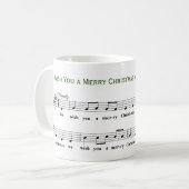 Mug Nous vous souhaitons une joyeuse musique de Noël (Devant gauche)