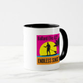 Mug NOUVEAU BAR FUNDRAISER Coucher de soleil sans fin (Devant droit)