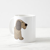 Mug Nouveau bébé de style campagnard de chien mignon (Devant gauche)