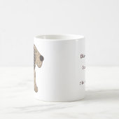 Mug Nouveau bébé de style campagnard de chien mignon (Centre)