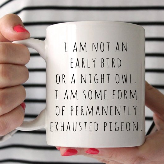 Mug Nouveau cadeau de maman Je ne suis pas un oiseau t