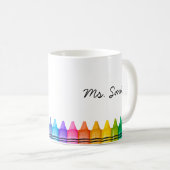 Mug Nouveau cadeau pour enseignant personnalisé Nom de (Devant droit)