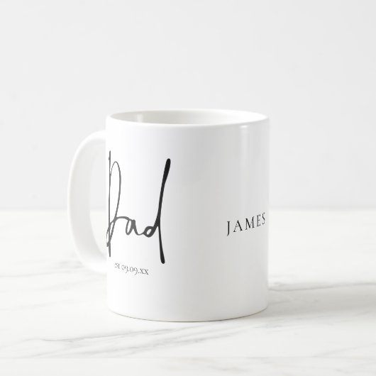 Mug Nouveau code de nom de la date de l'Est (Devant gauche)