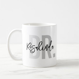 Mug Nouveau Docteur à la mode PhD Nom personnalisé App