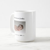 Mug Nouveau grand-mère Noël premier comme grand-mère (Devant gauche)