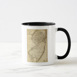 Mug Nouveau JerseyPanoramic MapNew Jersey