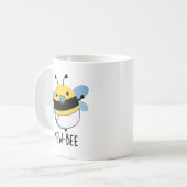 Mug Nouveau jeu de mots pour insectes amusant d'abeill (Devant gauche)