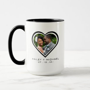 Mug Nouveau-marié Mariage photo de coeur