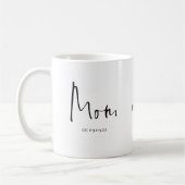 Mug Nouveau nom de la date de la maman Est (Gauche)