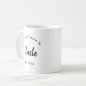 Mug Nouveau Nom Oncle Script Typographie (Devant gauche)