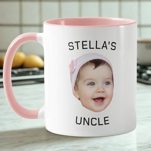 Mug Nouveau Oncle photo cadeau, personnalisation bébé