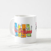 Mug Nouveau-Orléans-Rétro (Devant gauche)
