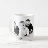 Mug Nouveau papa de première fête des pères heureuse (Devant gauche)