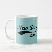 Mug Nouveau papa Mug, texte personnalisé (Gauche)