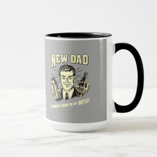 Mug Nouveau Papa : Quelqu'Un M'Apporte Ma Bouteille