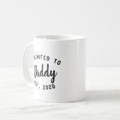 Mug Nouveau père promu à papa Cadeau simple (Devant gauche)