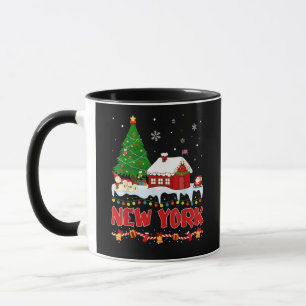 Mug Nouveau Pyjama Lumineux de l'Arbre de Noël de l'Ét
