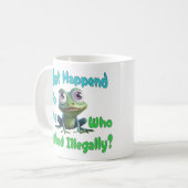 Mug Nouveauté, blague papa, Grenouille Drôle Et Toad (Devant gauche)