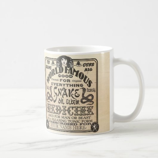 Mug Nouveauté vintage faite sur commande drôle de (Droite)