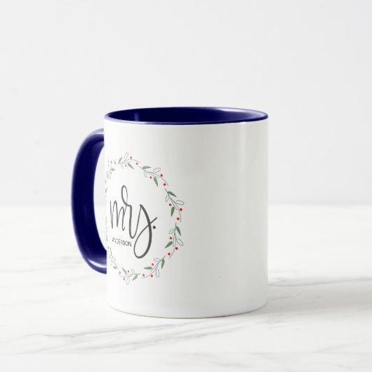 Mug Nouveaux débuts : Premier Noël personnalisé (Devant gauche)