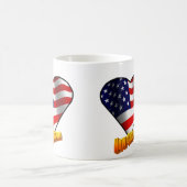 Mug Nouveaux étoiles de citoyen et coeur de rayure (Centre)