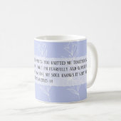 Mug Nouveaux mois Psaume 139:13–14 (Devant droit)