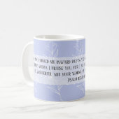 Mug Nouveaux mois Psaume 139:13–14 (Devant gauche)