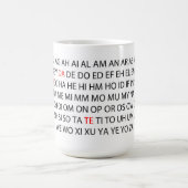 Mug NOUVEAUX MOTS de NOUVELLE de "2 mots de lettre" (Centre)