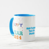 Mug Nouvel an 2024 Feu d'artifice Joyeux Nouvel an Soi (Devant gauche)