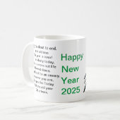Mug Nouvel an cadeau 2025 (Devant gauche)