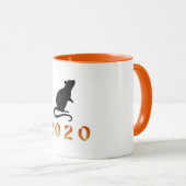 Mug Nouvel An chinois 2020 Rat (Devant droit)