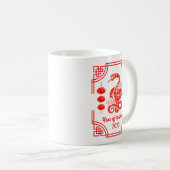 Mug Nouvel An chinois 2025 Les coins lanternes de serp (Devant droit)