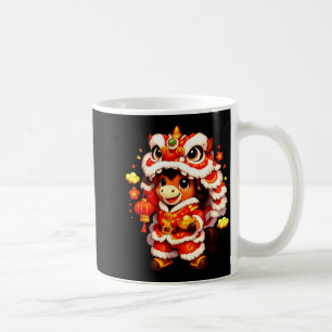 Mug Nouvel An chinois 2026 Année du Cheval Lion Mignon