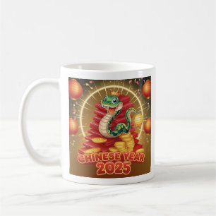 Mug Nouvel an chinois serpent en bois