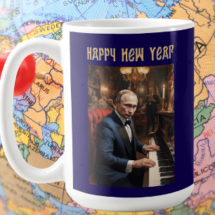 Mug Nouvel an drôle Vladimir Poutine russe