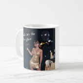 Mug Nouvel An Fille de la Soirée en Robe Séquinée (Devant gauche)