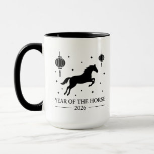 Mug Nouvel An lunaire Cheval 2026 Chinois traditionnel