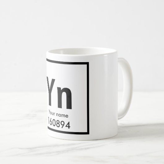 Mug Nouvel élément chimique (Devant droit)