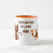 MUG NOUVELLE ANNÉE CHAT DE COMPAGNIE COMME CADEAU (Centre)
