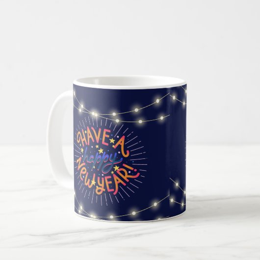 Mug nouvelle année heureuse (Devant gauche)