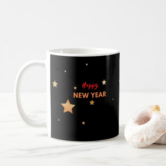 Mug nouvelle année heureuse (Avec donut)