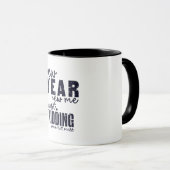 Mug NOUVELLE ANNÉE NEW ME drôle (Devant droit)