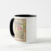 Mug Nouvelle Carte Du Michigan (Devant gauche)