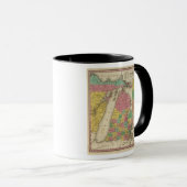 Mug Nouvelle Carte Du Michigan (Devant droit)