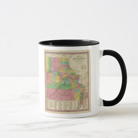 Mug Nouvelle Carte Du Missouri (Droite)