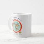 Mug Nouvelle carte standard de la terre plate Earther (Devant gauche)