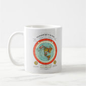 Mug Nouvelle carte standard de la terre plate Earther (Gauche)